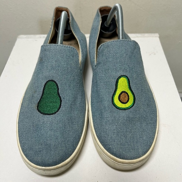 Soludos Jason Pollan Avocado Light Blue Canvas Casual Slip-On Shoes Size 9 - Picture 8 of 10